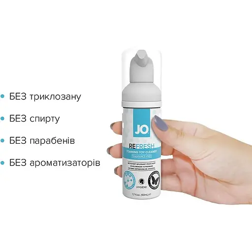 М’яка пінка для очищення іграшок System JO Refresh (50 мл) - фото 2