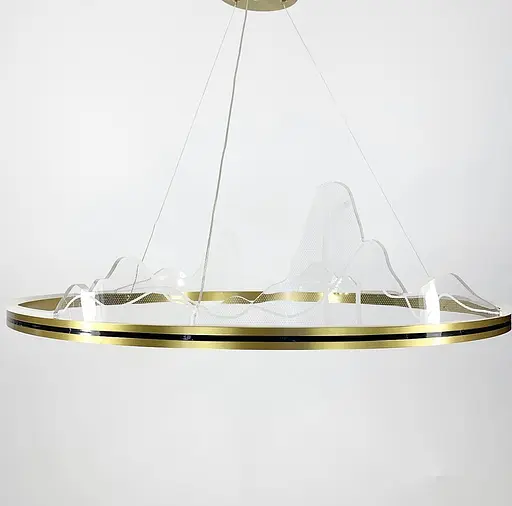 Вишукана підвісна LED люстра з імітацією високогірʼя Line.F Діаметр 80см - фото 1