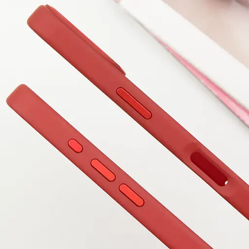 Чохол Epik TPU Bonbon Metal Style with MagSafe для Apple iPhone 16, 6.1 Червоний/Red - фото 4