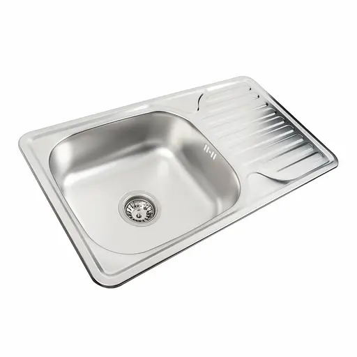 Кухонна мийка з нержавіючої сталі Valeso сатин 7642 (0,8/180 мм), Satin - фото 1