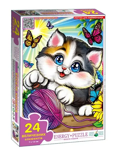 Гра-пазл Енергія+ Веселе кошеня, 24 елементи
