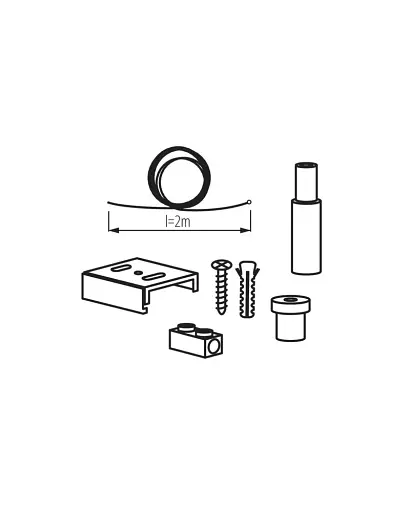 Кріплення для підвішування Kanlux 33257 Tear IP20 Bl - фото 2