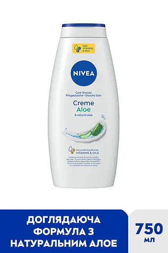 Гель-догляд для душу NIVEA Крем та алое 750 мл - фото 2