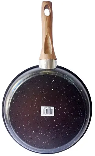 Сковорода для жарки WANGFA WF-152 с антипригарным тефлоновым покрытием 26 см Черный - фото 2