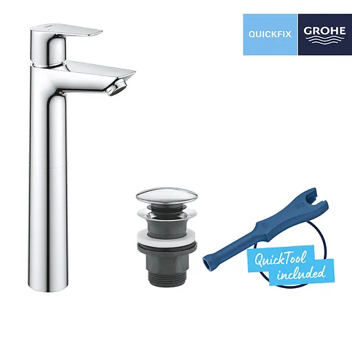 Змішувач для раковини Grohe QuickFix StartEdge XL-Size 23777001 з донним клапаном, Хром - фото 5