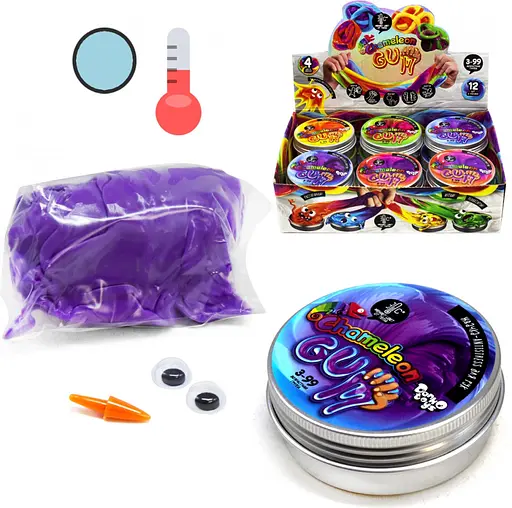 Жуйка для рук Danko Toys Chameleon Gum ChGUM-01 укр фіолетово-блакитна