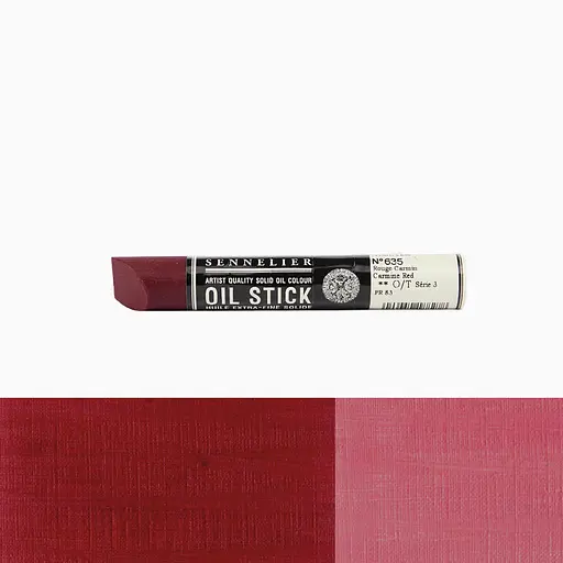 Фарба олійна у формі пастелі Sennelier Oil Stick, 38 мл, S3, Кармін червоний (Carmine red) - фото 2