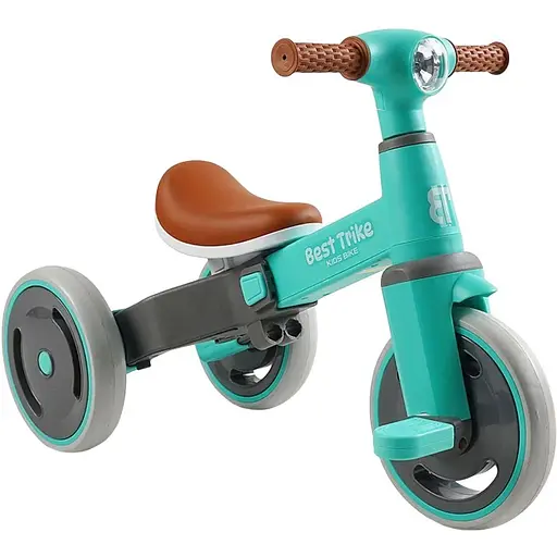 Трехколесный велосипед Best Trike LB-10360 с родительской ручкой голубой