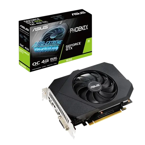 Відеокарта GeForce GTX 1650 4GB Asus Phoenix D6 OC (PH-GTX1650-O4GD6-P) Б/В - фото 1