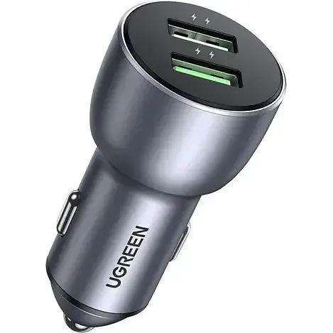 Зарядний пристрій автомобільний Ugreen CD213 2 порти USB-A 36 W (10144) - фото 1
