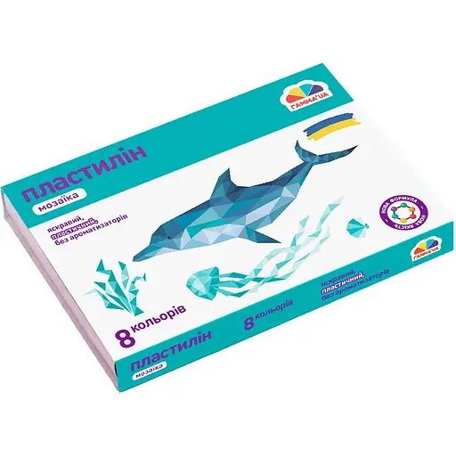 Набор пластилина детского Гамма Мозаика 8х96 г  - фото 1