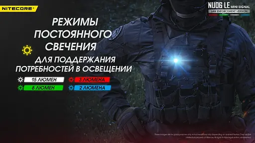 Универсальный сигнальный фонарь Nitecore NU06 LE фонарь-маяк - фото 10