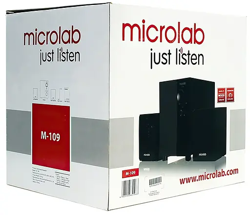 Акустическая система Microlab 2.1 M-109 Black (M-109) - фото 4