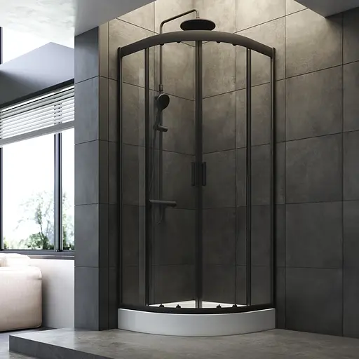 Душевая кабина AM.PM Gem 1/4 Round W90UG-401-8080-BT - фото 5