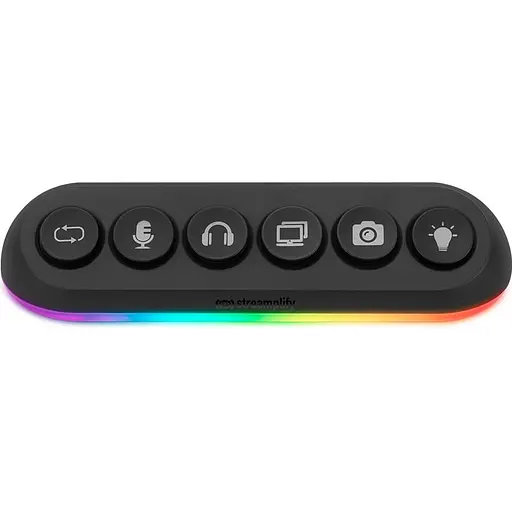 USB-Хаб Streamplify HUB DECK 5-RGB-EU-F, чорний - фото 2