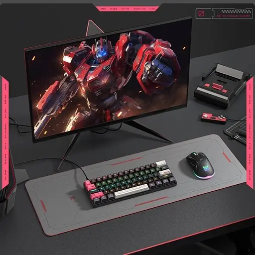 Игровая проволочная механическая клавиатура Onikuma G55 / Tea Switch / RGB / 60% / Black - фото 7