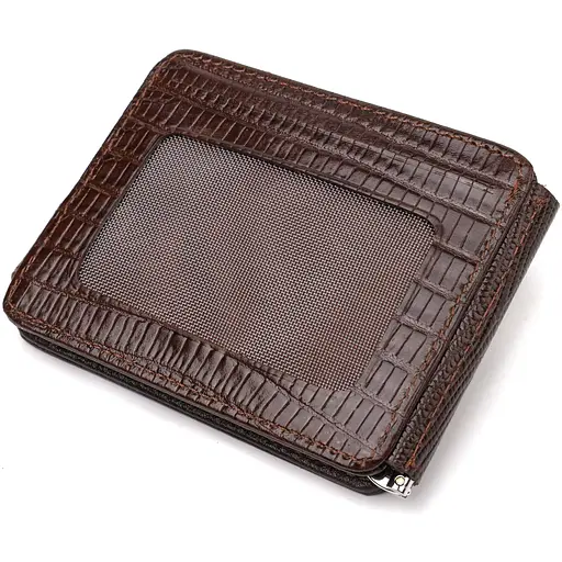 Мужской кожаный кошелек Canpellini 10.5х8х1 см acs0025587 - фото 2