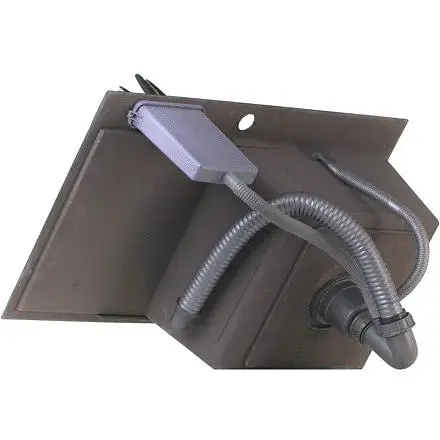 Чорна раковина на кухню Nett NB-7848(R) з правим крилом - фото 3