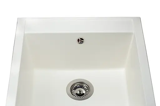 Кухонная мойка гранитная Miraggio Bodrum 510 white 508x495x227 00206402, Белый - фото 3