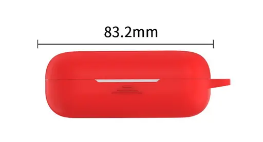 Чохол-накладка DK Silicone Candy Friendly з карабіном для Honor FlyPods 3 (011399) (red) - фото 2