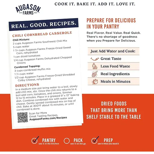 Фасоль чили по мексикански Augason Farms с большим сроком годности 10 лет 34 порции - фото 3