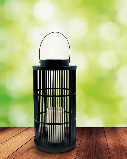 Вуличний світильник на сонячній батареї Goldlux 330277 Fascino LED 1800K IP44 чорний - фото 2