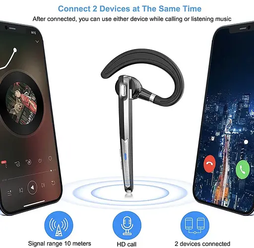 Бездротова Bluetooth-гарнітура HSP-B6 PRO з кнопками керування шумозаглушенням Бізнес-гарнітура - фото 5