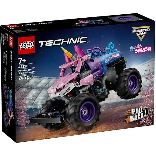 Конструктор LEGO Technic Monster Jam Sparkle Smash із функцією Pull-Back 343 деталі (42220)