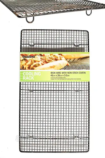 Решетка кондитерская для охлаждения, сушки, глазирования десертов и выпечки сетка для гриля 46х26х3 см, Kitchen Master 87194 - фото 10