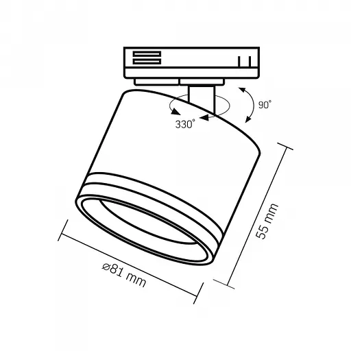 Світильник VIDEX під лампу GX53 трековий Білий (VL-SPF35C-W) - фото 3