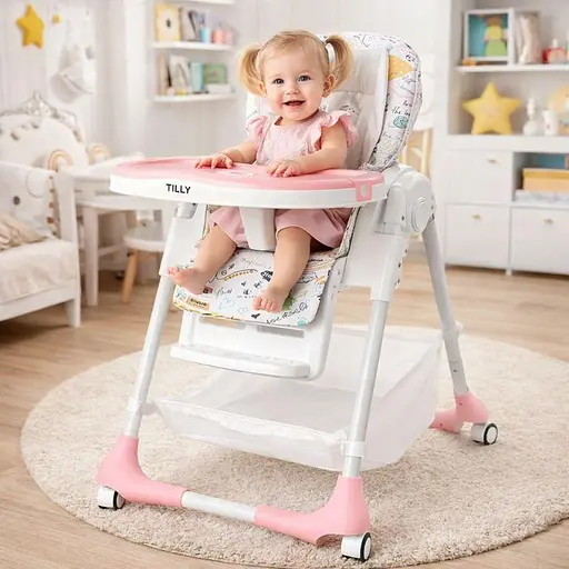 Стул для кормления BABY TILLY Bistro T-641/2 Rose /1/ - фото 3