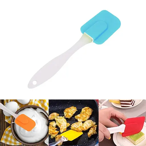 Лопатка кухонна силіконова 18.5 см, A-plus Бірюзовий 87057 - фото 2