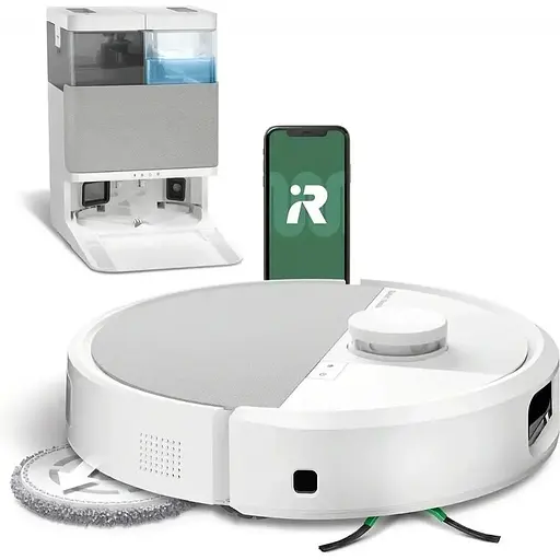 Робот-пылесос с влажной уборкой iRobot Roomba Combo 505+ AutoWash dock White (N185240)