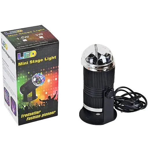 Лампа обертова Діамант, 13-80, зі світловими ефектами, LED, з кріпленням