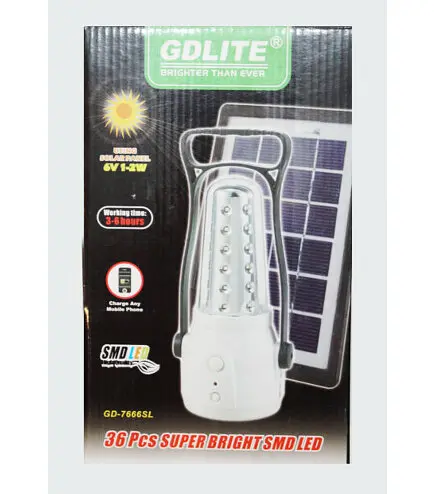 Фонарь станция дневного света GD-light GD-7666 36 led + solar Powerbank - фото 4