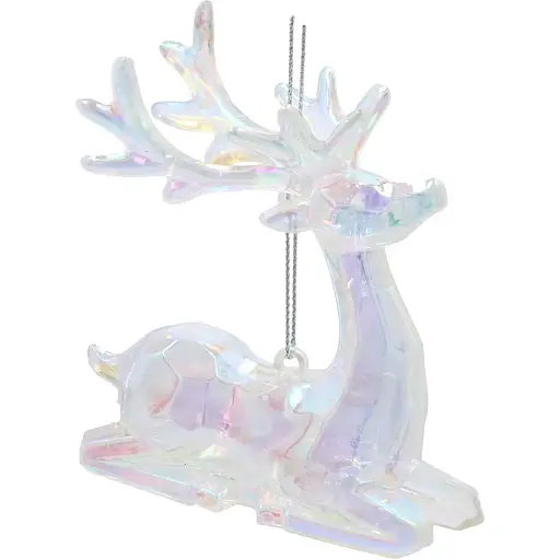 Украшение декоративное Chomik Олень пластик перламутр 8x9 см (BAI5881) - фото 4