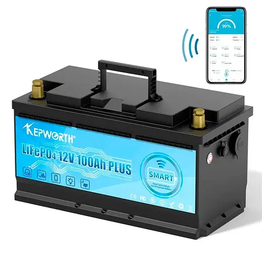 Аккумулятор Kepworth LiFePO4 12V (12V/100Ah/1200Wh) (KW-12-100-bluetooth-tool) [110732] - фото 2