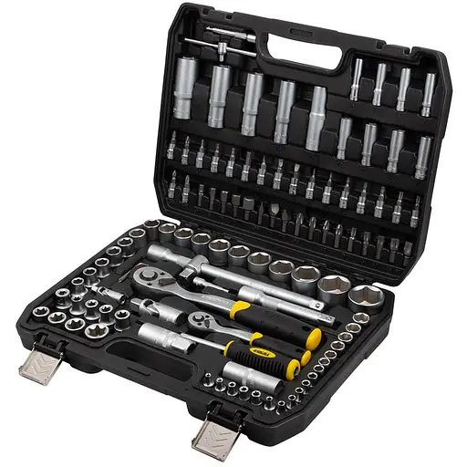 Набір торцевих насадок і біт Sigma 1/4", 1/2" 110 шт CrV mid (6003771) - фото 1