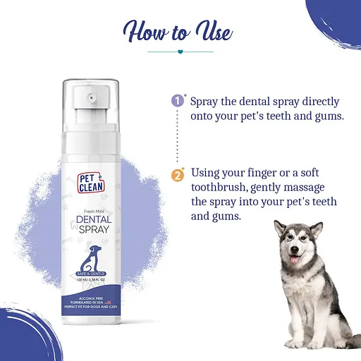 Спрей Pet Clean Dental для гигиены полости рта и поддержания здоровья зубов домашних животных 100 мл - фото 6