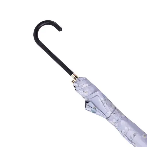 Парасоля-тростина Yiwu HP-23-7BL напівавтомат складна 99 см з квітковим принтом блакитна - фото 6