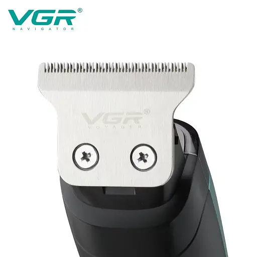 Машинка триммер для стрижки волосся VGR V-975 з насадками - фото 3