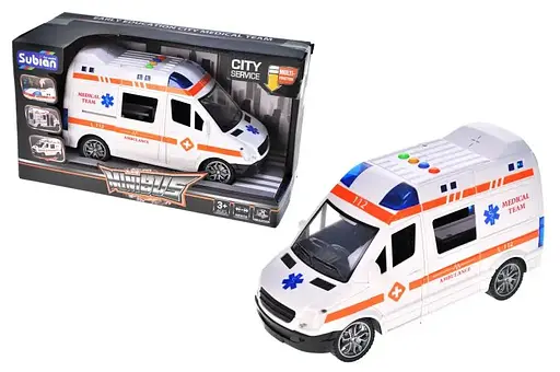 Машина Скорая помощь инерционная, озвученная, со светом