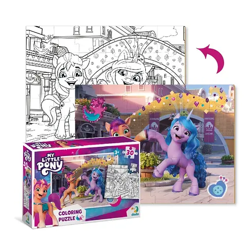 Дитячі Пазли 2в1 My Little Pony Подружки та веселка DoDo 200134 30 елементів