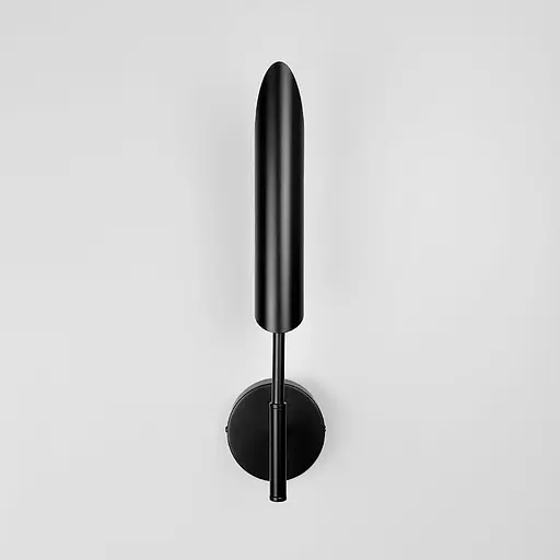 Бра в черном корпусе с металлическим удлиненным плафоном Line F Арт. W1825/1 BK - фото 3