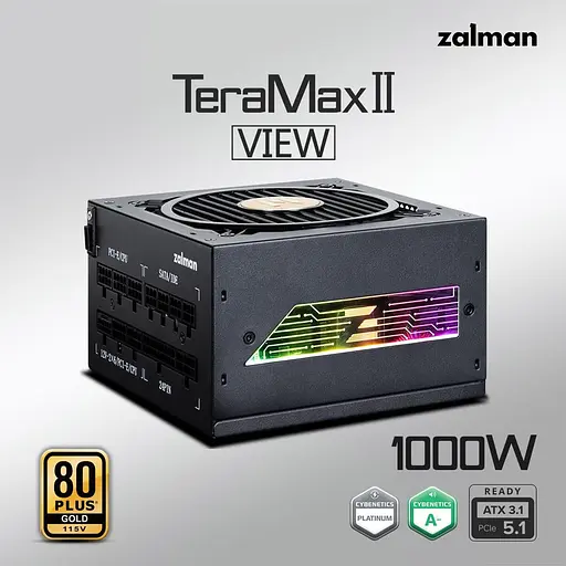 Блок живлення Zalman TeraMax 2 View 1000W 80+ Gold (ZM1000-TMX2VIEW) - фото 12
