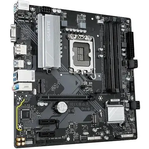 Материнська плата Gigabyte LGA1700, B760M D3HP DDR4, B760, 4xDDR4, Int.Video(CPU), 4xSATA3, 2xM.2, 1xPCI-E 4.0 x16, 2xPCI-E 3.0 x1, Realtek 7.1, Realtek GbE, 6xUSB3.2/6xUSB2.0, VGA/HDMI/DP, MicroATX - фото 3