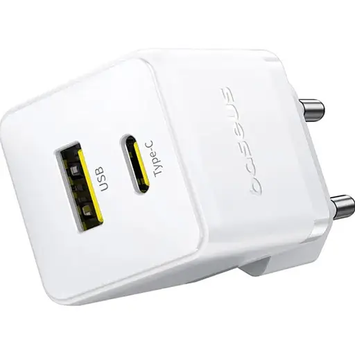 Мережевий зарядний пристрій Baseus Palm 30W USB-C/USB-A Moon White (P1011160A213-00) [132860] - фото 4