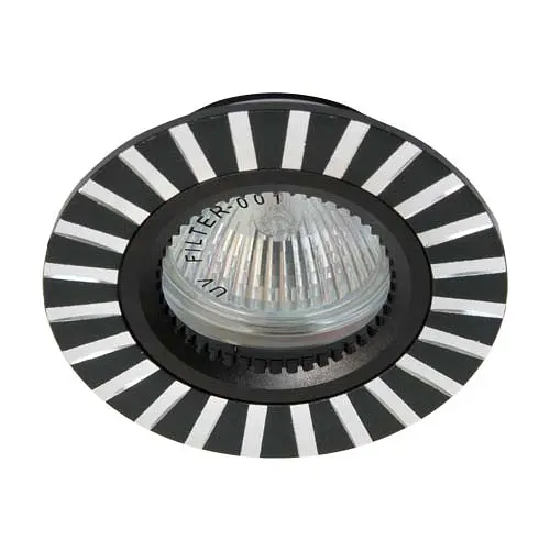 Вбудований світильник Feron GS-M364 під лампу чорний - фото 1
