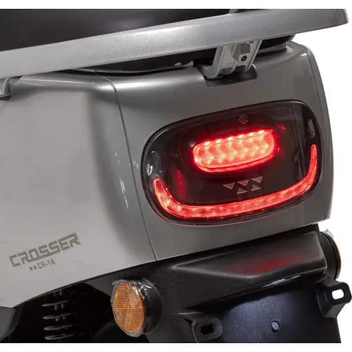 Электроскутер Двухместный Crosser CR14 (1000W, 72V/24Ah) Серый  - фото 15