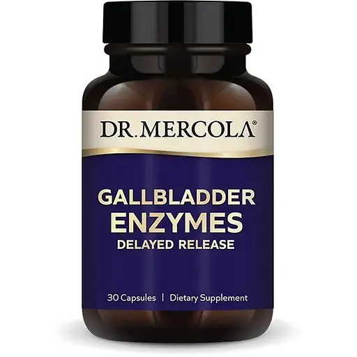 Смесь панкреатических ферментов Dr. Mercola Gallbladder Enzymes, 30 капсул для поддержания пищеварения - фото 1